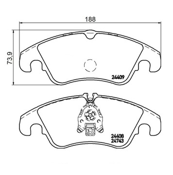 MIKODA 4207 GT ДИСКИ, КОЛОДКИ AUDI A4 B8 07-15 передние 320мм