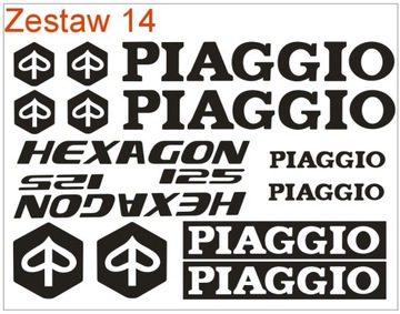 Piaggio x9 шестигранник 125 180 500 наклеек