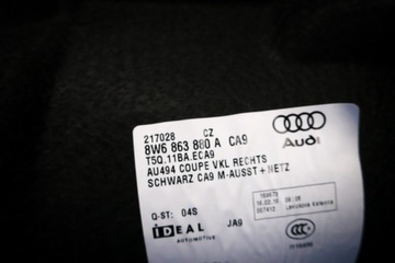 фото thumb №6, Оббивка боковина багажника audi a5 s5 8w6863880