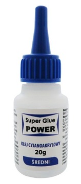 Klej cyjanoakrylowy Średni CA Super Glue 20 sztuk