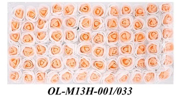 M13 Kwiaty piankowe 2 kolory 2,5cm/72szt 12kolorów