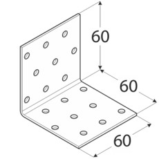 Уголок монтажный - КМ4 60х60х60х2 DMX