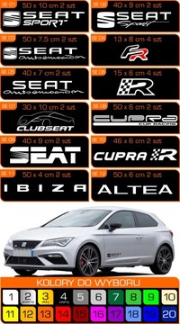 Наклейки SEAT SPORT LEON IBIZA TOLEDO - 2 шт! !