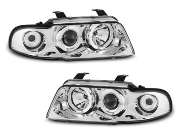 Купить Фонари перед audi a4 b5 94-98 хром angel кольца led, фото thumb