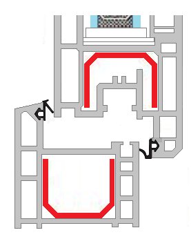 Уплотнитель оконный VEKA, комплект