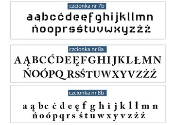 Пластиковые шаблоны Алфавит 35 символов, высота 10 см.