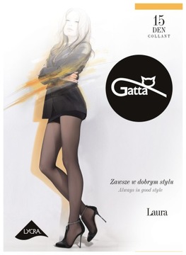 Классические колготки Gatta Laura, 15 ден, 2 джинса.