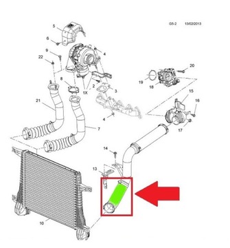 фото thumb №9, Труба turbo opel antara captiva 2.2 cdti 95383819