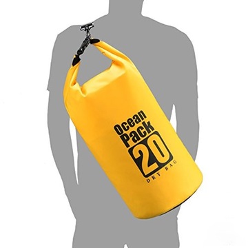 Водонепроницаемый РЮКЗАК OCEAN PACK DRY BAG 20 Л ЖЕЛТЫЙ