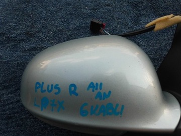 фото thumb №3, Дзеркало vw golf v plus 6 кабелі праві сірий lp7x