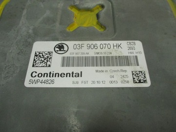 фото thumb №5, Skoda бортовой компьютер двигателя 03f906070hk 5wp44826