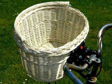 Корзина для велосипеда CLICK front BIKE BASKET, БЕЛАЯ