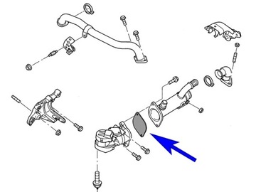 Заглушка EGR Ford 2.0 TDCi 16V Volvo 2.0 D