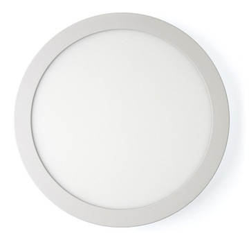 PANEL LED NATYNKOWY OKRĄGŁY 24W PLAFON BIAŁY ZIMNY 6000K