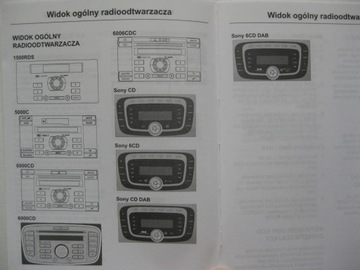 CD-магнитола Ford Sony, руководство по магнитоле Focus Mondeo