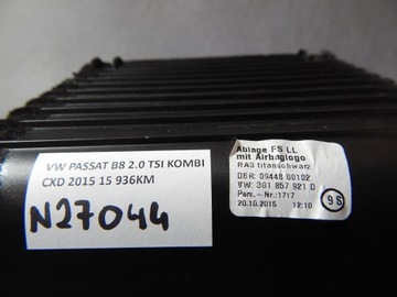 фото thumb №4, Vw passat b8 бардачок водія 3g1857921d