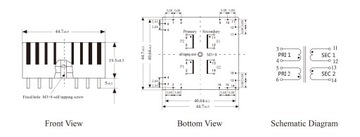 PTC3.2-3.2VA-115V*2/15V*2 Transformator toroidalny