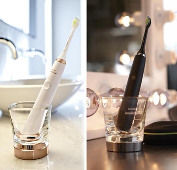 2x ЧЕРНАЯ ЗУБНАЯ ЩЕТКА PHILIPS HX9392 SONICARE GOLD