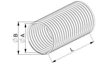 АЛЮМИНИЕВАЯ ТРУБА AWENTA FLEX SPIRO FI 115 1м