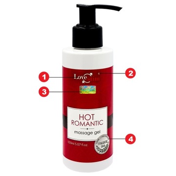 HOT ROMANTIC 150ml ROZGRZEWAJĄCO STYMULUJĄCY MASAŻ