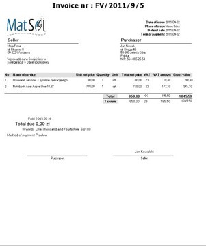 мФактура Склад 7, выставление счетов со склада