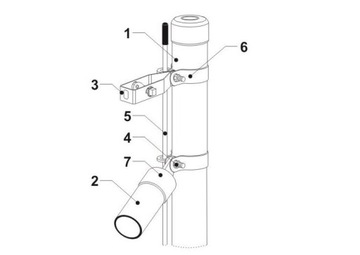 Słupek ogrodzeniowy fi 48 mm 2mm 230 cm Słupki ogrodzeniowe do siatki