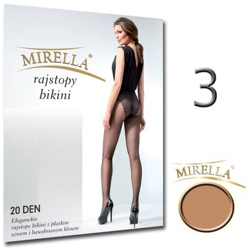 Колготки бикини MIRELLA 20ден 3 Натуральный