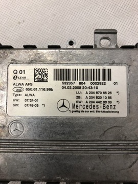 A2048706626 КСЕНОНОВЫЙ ПРЕОБРАЗОВАТЕЛЬ MERCEDES GLK X204