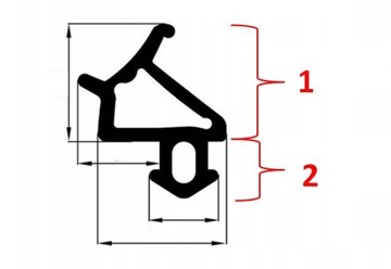 Уплотнитель для окон ПВХ Veka S-1126 + S-1127