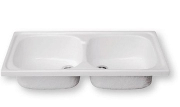 Польская WHITE SINK 80х40 с сифоном и отверстием