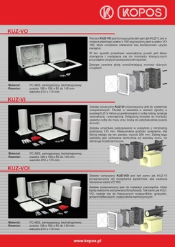Puszka do dociepleń 196x156x146 KUZ-VI KB KOPOS