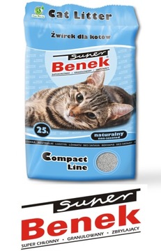 Наполнитель для кошачьего туалета Super Benek Compact 25л Синий