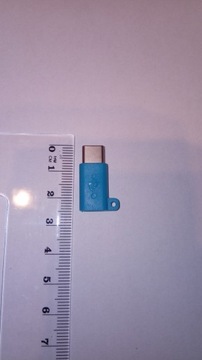 Przejściówka adapter micro usb typ c blue huawei