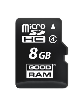 КАРТА GOODRAM MICRO SD ПАМЯТЬ 8 ГБ + АДАПТЕР SDHC