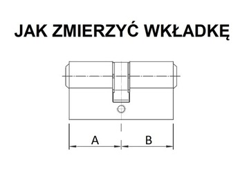 komplet wkładek CAM 30/40 + 30/40 z gałką