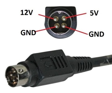 НОВАЯ вилка блока питания LACIE 4PIN 12V 3A / 5V 4.2A FV