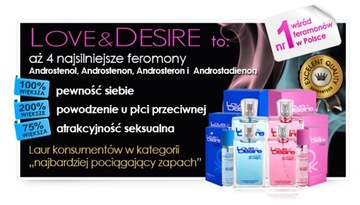 PERFUMY Z FEROMONAMI LOVE&DESIRE DAMSKIE 100