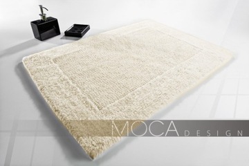 DYWANIK GRUBY BAWEŁNA MOCA DESIGN 50x75 ECRUE