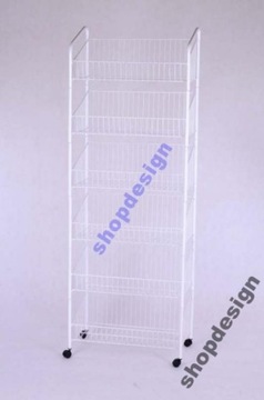 ТРУБНАЯ ПОЛКА НА КОЛЕСАХ 41 СМ БЕЛЫЕ ПОЛКИ КОРЗИНЫ FV