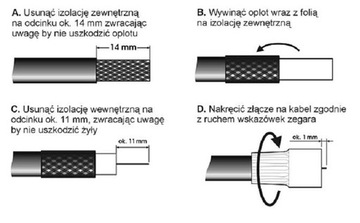 ЗАГЛУШКА ПРЯМАЯ АНТЕННА TELMOR WPW 306 - 3 шт.