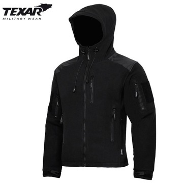 TEXAR HUSKY ТАКТИЧЕСКАЯ ФЛИСОВАЯ ТОЛСТАЯ 360г ЧЕРНАЯ ФЛИСОВАЯ КУРТКА 4XL