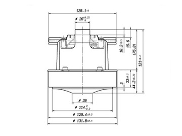 ДВИГАТЕЛЬ ДЛЯ ТУРБИНЫ KARCHER T9/1 T10/1 T12/1 T7/1