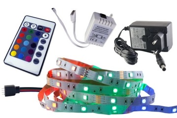 KIT SMD RGB 5050 Светодиодная лента, пульт, 3м