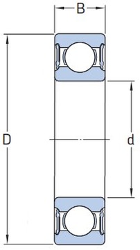 6001 2RS CODEX Шарикоподшипник 12x28x8