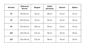 PIŻAMA JEDNOROŻEC DLA DZIECKA ZWIERZĘTA 125