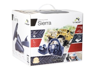 РУЛЕВОЕ КОЛЕСО SIERRA TRACER USB + ИГРОВЫЕ ПЕДАЛИ