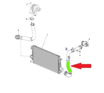 фото thumb №7, Труба шланг интеркулер chevrolet cruze j300 2.0 cdi
