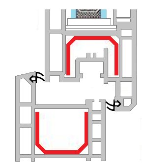 Уплотнитель оконный S-1388 REHAU