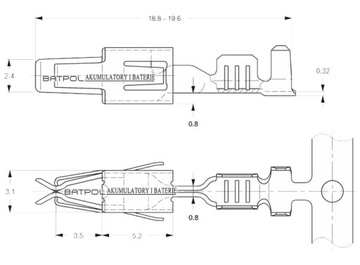 РАЗЪЕМ «МАМА» VW JPT 1,0–2,5 мм2 000979225E