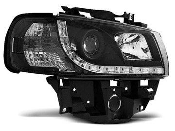 Новые передние фонари VW BUS T4 Lift BLACK LED